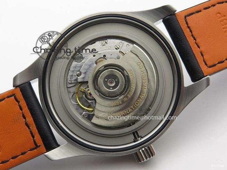 MIROTIME 0116 Fashionable Mark XVIII IW327002 V6F Best Edition White Dial On Black Leather Strap A 7312